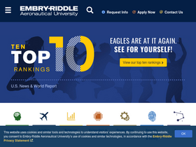 'erau.edu' screenshot