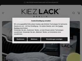 kiezlack.de homepage screenshot
