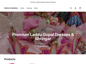 kanhacreations.shop homepage screenshot