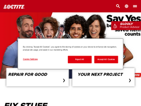 'loctite-consumer.co.uk' screenshot