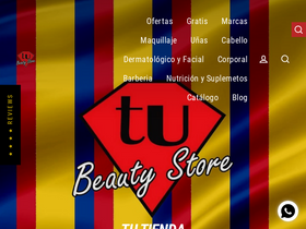 tubeautystore.co homepage screenshot