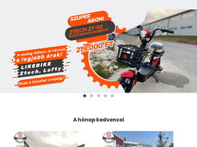 'likebike.hu' screenshot