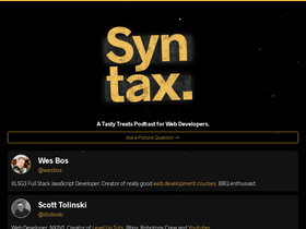 'syntax.fm' screenshot