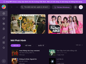 'zingmp3.vn' screenshot