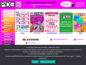 'sindicatopide.org' screenshot