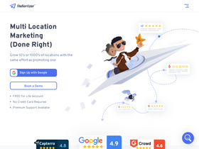 'referrizer.com' screenshot