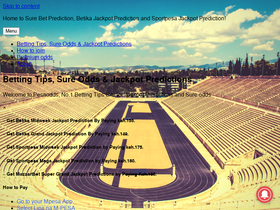 'pesaodds.com' screenshot