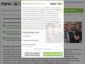 'newjob.at' screenshot