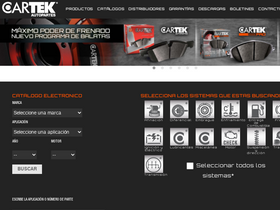 'cartek.com.mx' screenshot