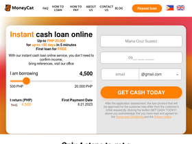 'moneycat.ph' screenshot