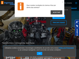 'ingresso.com' screenshot