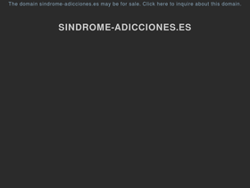 'sindrome-adicciones.es' screenshot