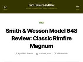 'gunsholstersandgear.com' screenshot