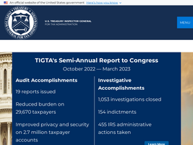 'tigta.gov' screenshot