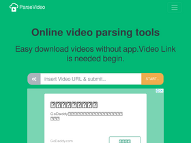 'parsevideo.com' screenshot