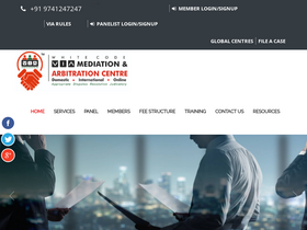 'viamediationcentre.org' screenshot