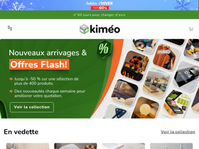 Kimeo Shop homepage screenshot