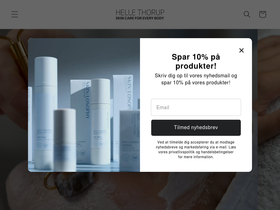 Helle Thorup homepage screenshot
