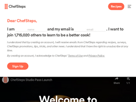 'chefsteps.com' screenshot