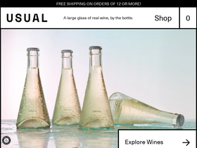 'usualwines.com' screenshot