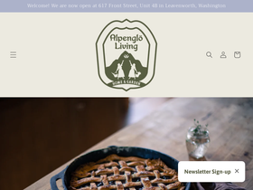 alpengloliving.com homepage screenshot