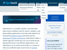 'opensearch.org' screenshot