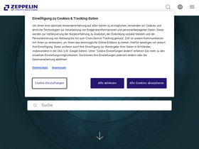 'zeppelin.com' screenshot