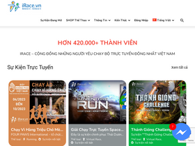 'irace.vn' screenshot