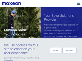 'maxeon.com' screenshot