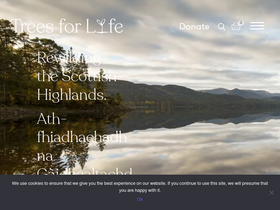 'treesforlife.org.uk' screenshot