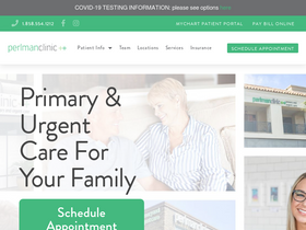 'perlmanclinic.com' screenshot