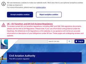 'caa.co.uk' screenshot