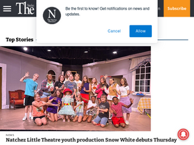 'natchezdemocrat.com' screenshot