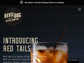 devildogcoffeecompany.com homepage screenshot