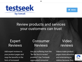 'testseek.com' screenshot