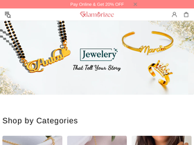 Glamorizee homepage screenshot