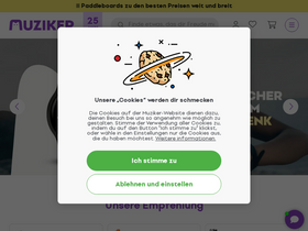 'muziker.de' screenshot