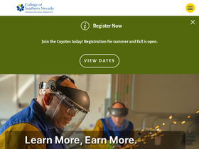 'csn.edu' screenshot