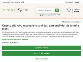 'prezzemoloevitale.it' screenshot