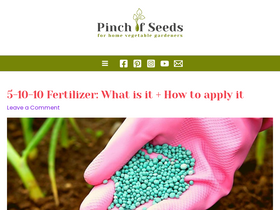 'pinchofseeds.com' screenshot
