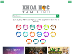 'khoahoctamlinh.vn' screenshot