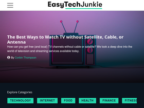 'easytechjunkie.com' screenshot