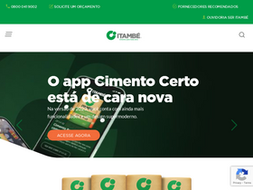'cimentoitambe.com.br' screenshot