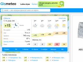 'gismeteo.lv' screenshot