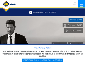 'racarena.com.au' screenshot