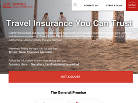 'generalitravelinsurance.com' screenshot