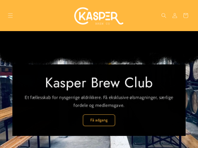 kasperbrewco.com homepage screenshot