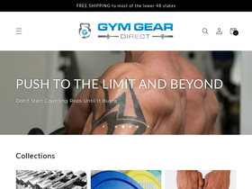 gymgeardirect.com homepage screenshot