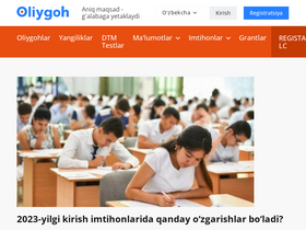 'oliygoh.uz' screenshot