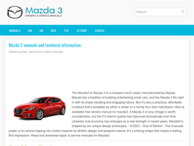 'mazda3tech.com' screenshot